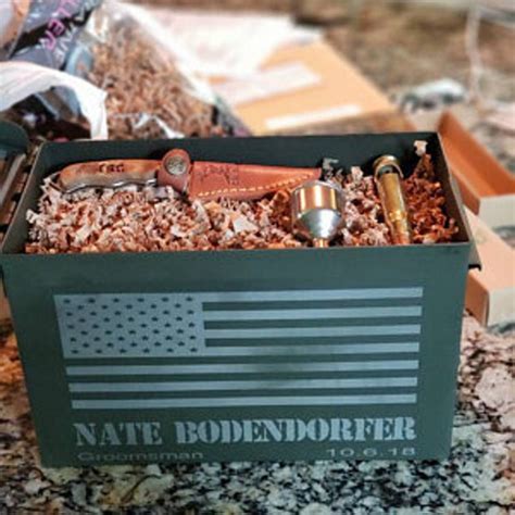 personalized ammo box gift set